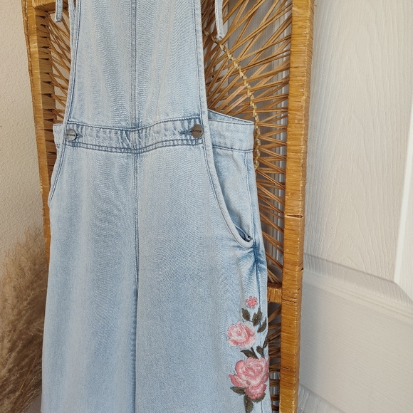 Free People x Driftwood Raphy Floral Embroidered Overall - Picture 7 of 10